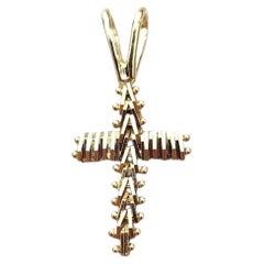 18K Yellow Gold Flexible Cross Pendant #25349