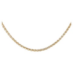 18K Yellow Gold Foxtail Chain Necklace, 3.4mm, 21.1g, 16.25" Length