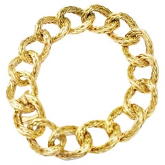 18k Yellow Gold French 1970s woven Gold - 127.2GRAM