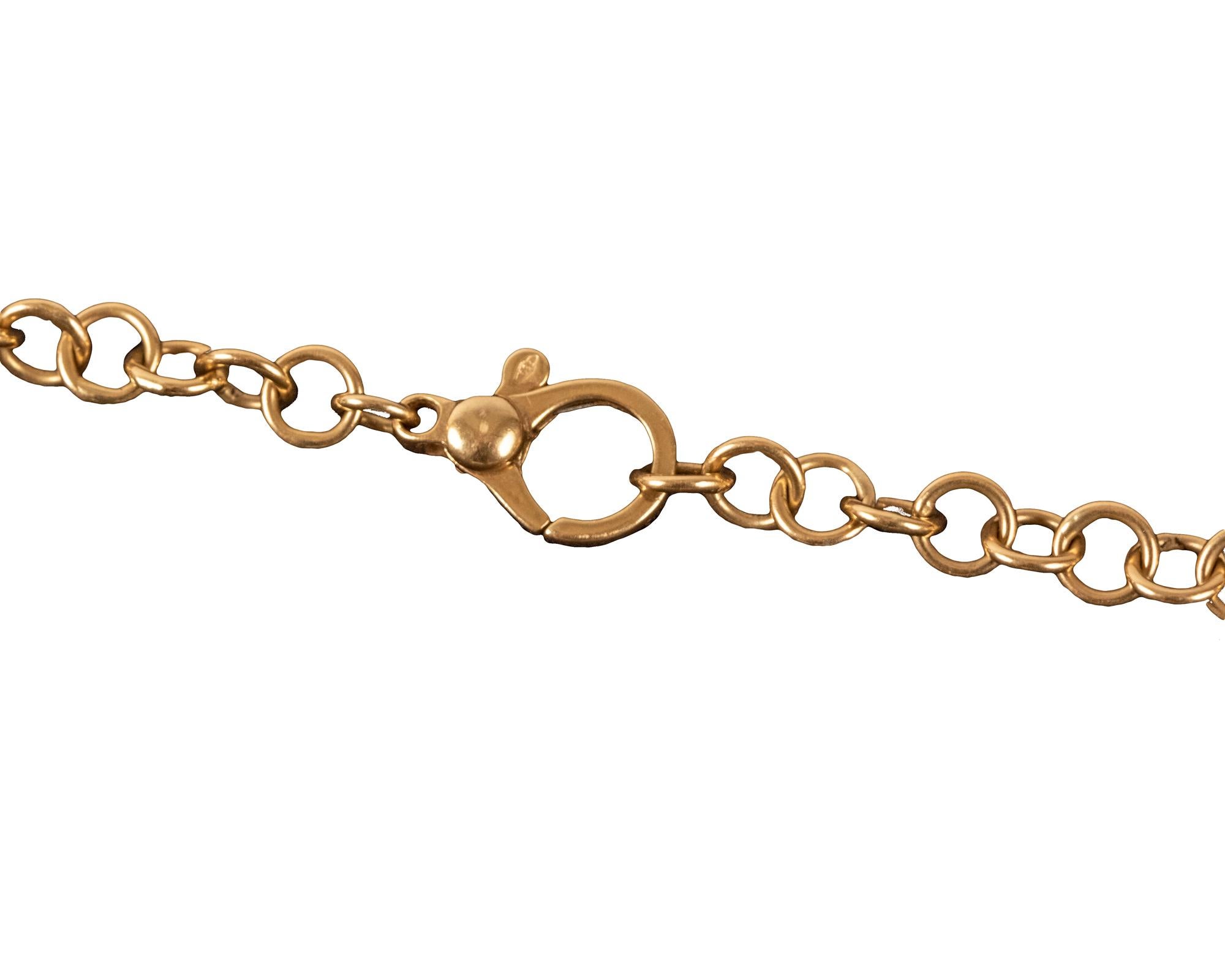18 Karat Yellow Gold Gem-Set Necklace 1