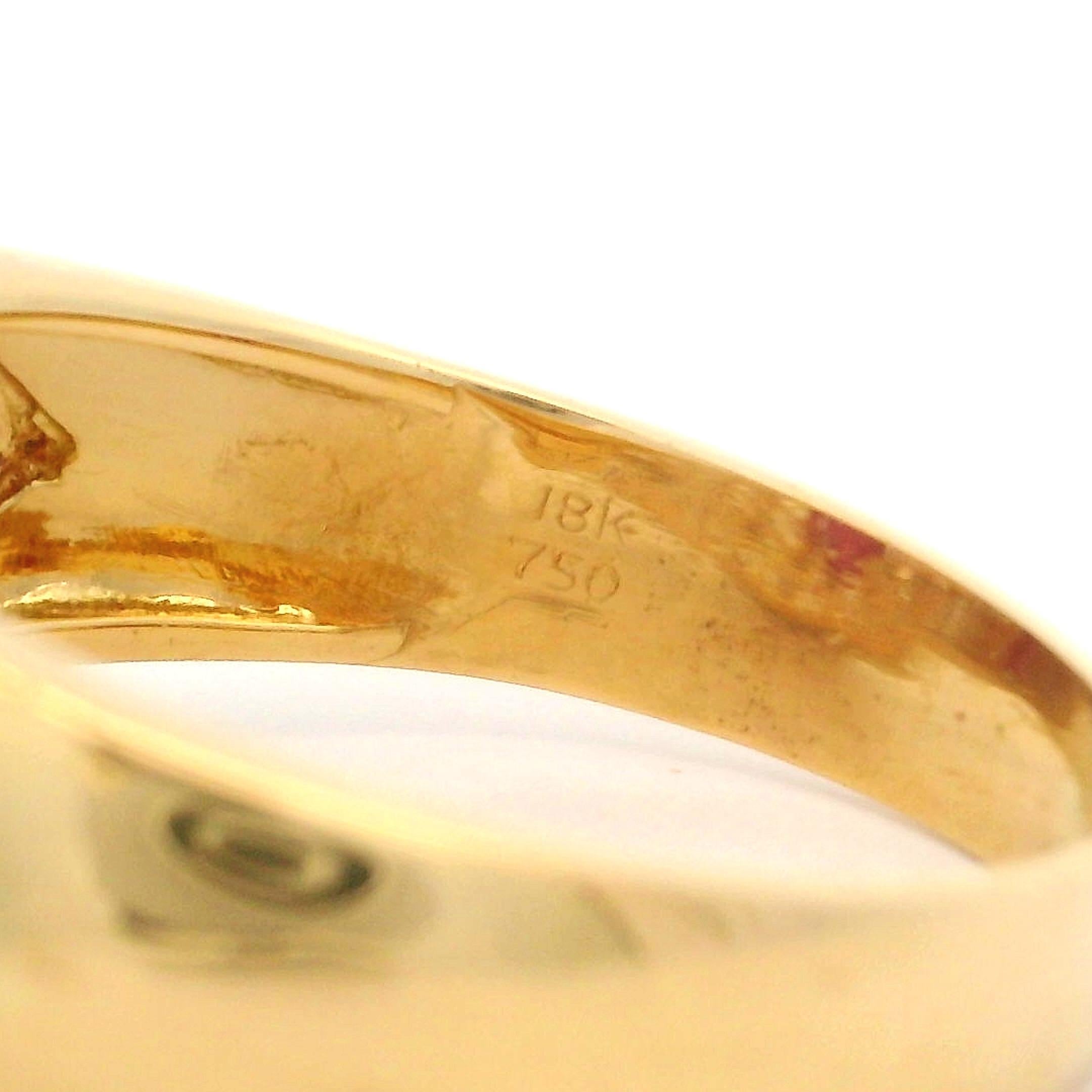 18k Yellow Gold GIA 3.27ctw High Quality Ruby & Fancy Diamond Wide Band Ring In Excellent Condition For Sale In Montclair, NJ
