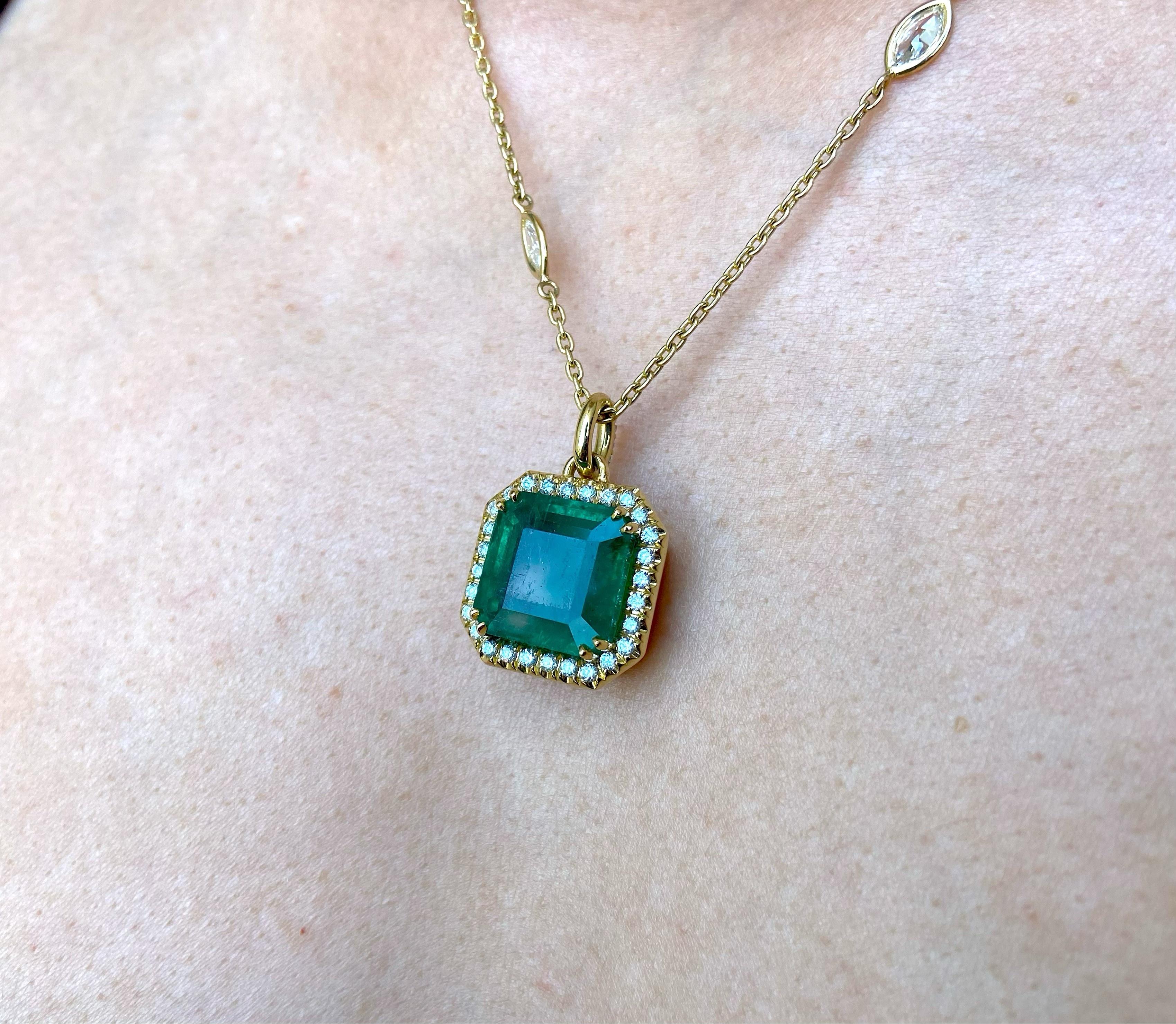 zambian emerald necklace