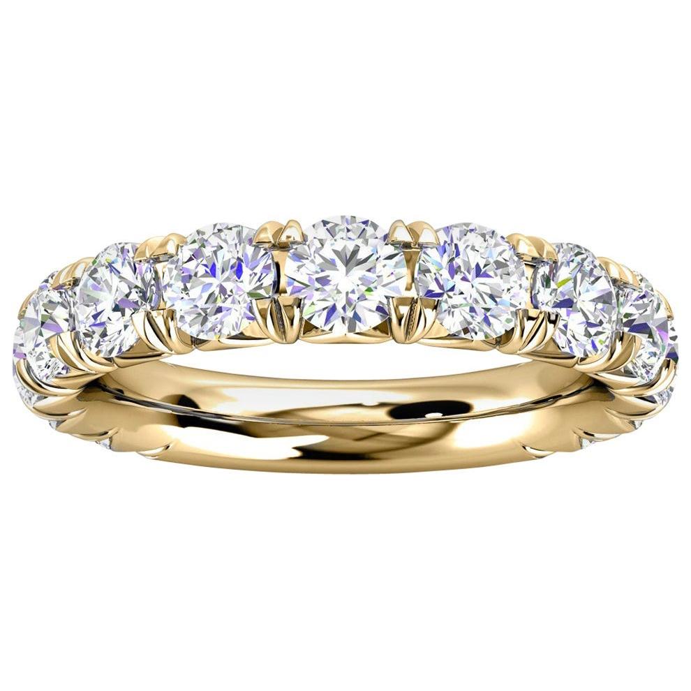 18k Yellow Gold GIA French Pave Diamond Ring '2 Ct. Tw'