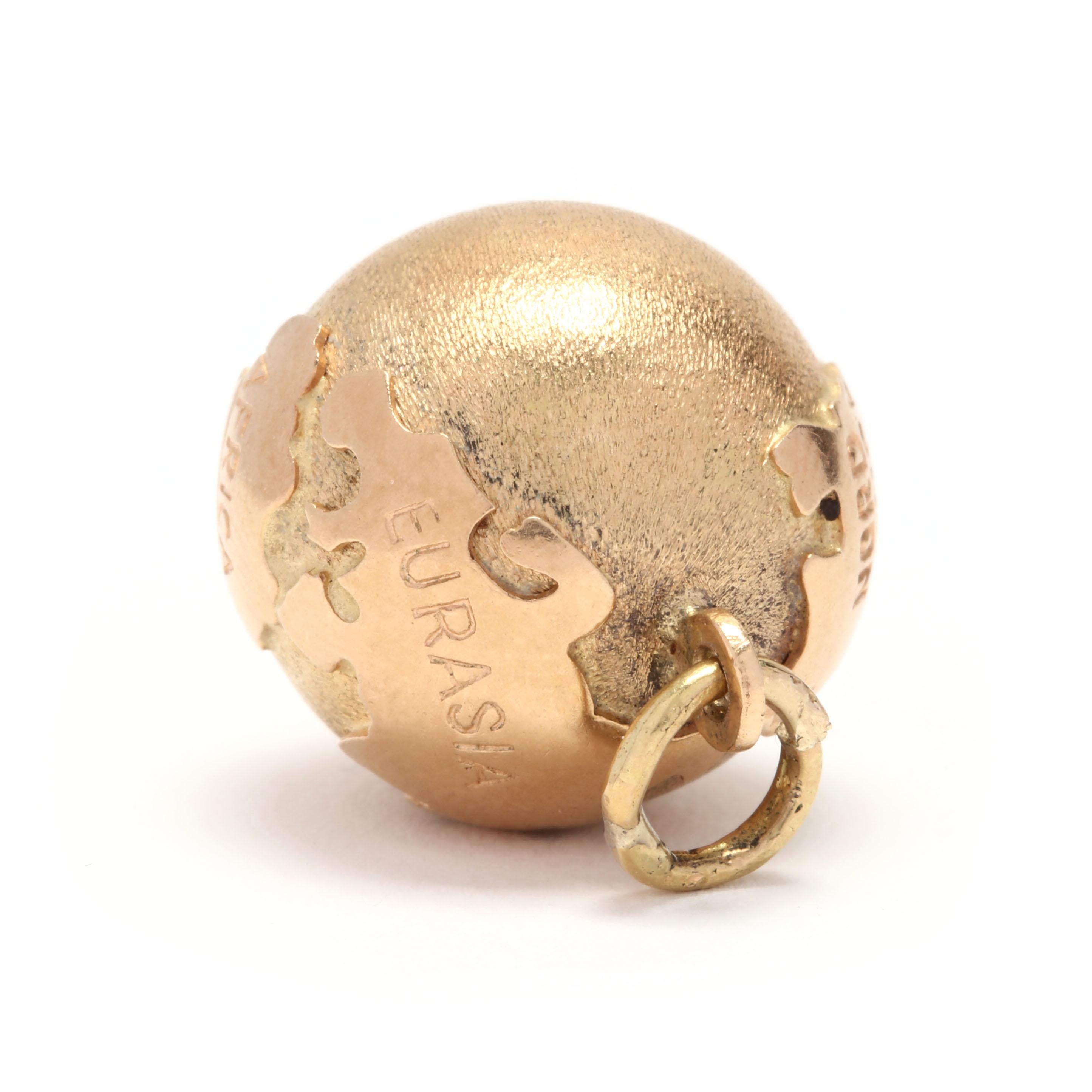 gold globe pendant