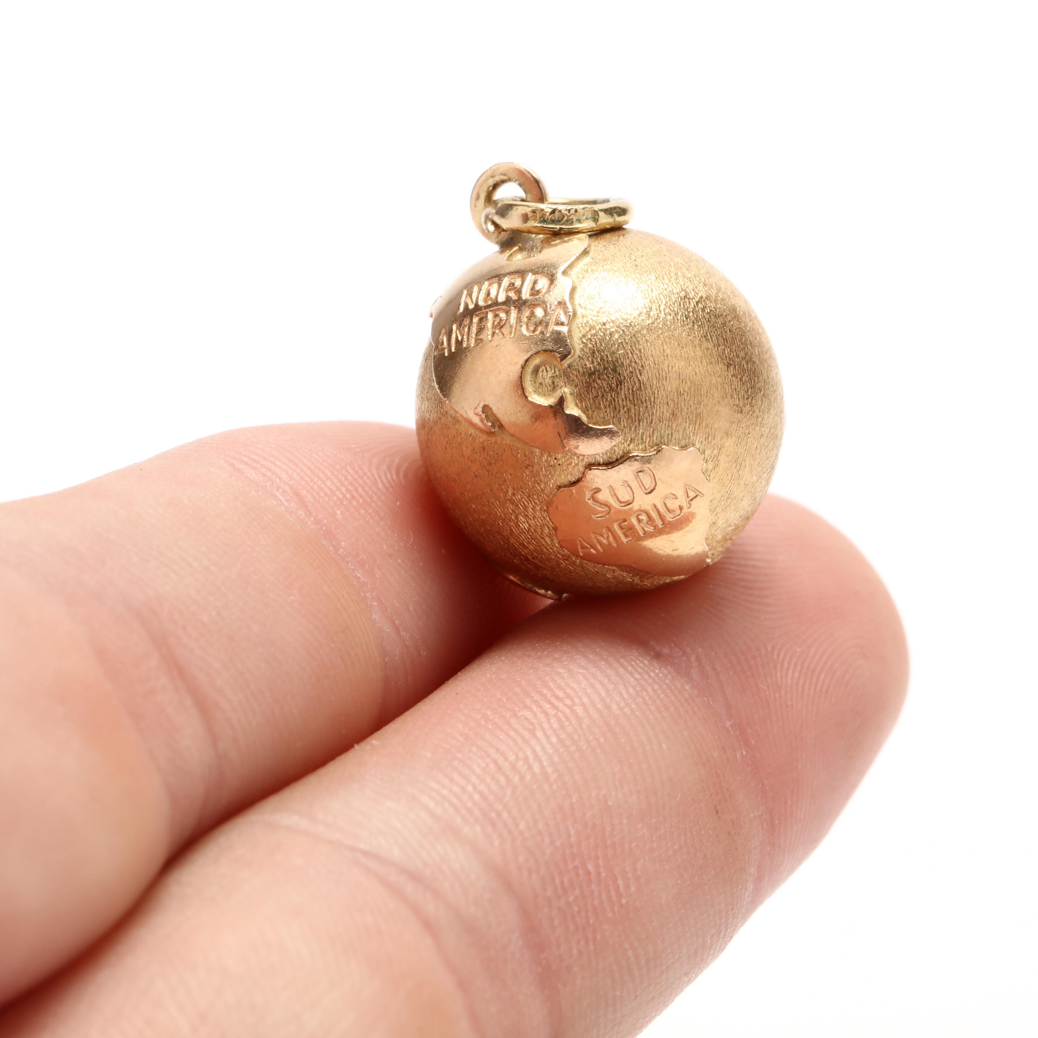 globe pendant gold