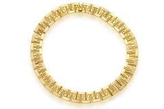 18K Yellow Gold Greek Key Necklace, 20 Inches, Approx. 180.0 Grams