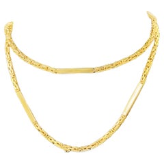 Collana a catena lunga Gucci 1970 in oro giallo 18 carati
