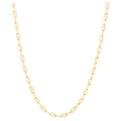 18K Yellow Gold H Link Necklace - 20 Inches