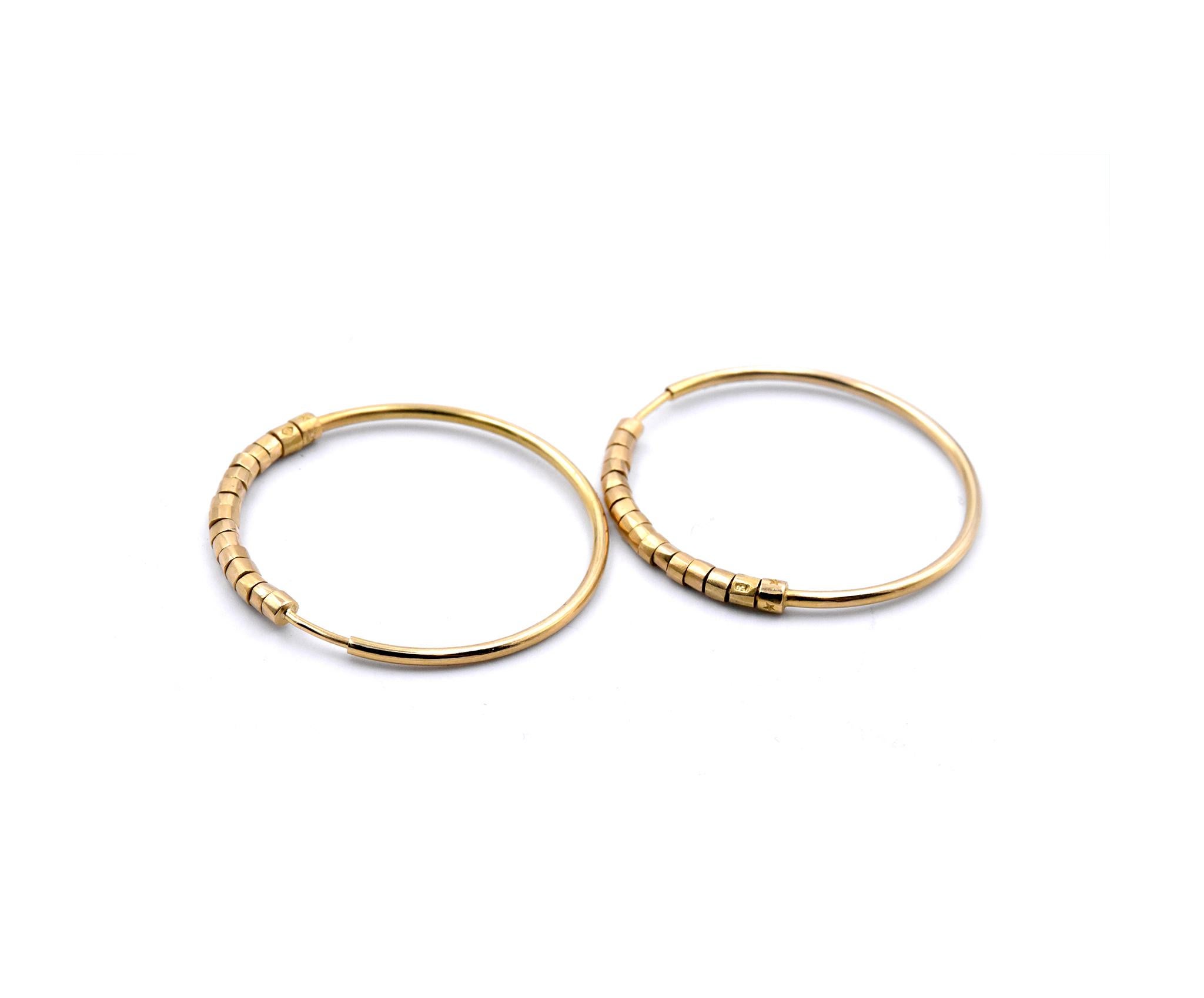 sterns gold hoop earrings