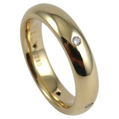 Bracelet demi-rond en or jaune 18 carats avec diamants sertis en forme de gitane