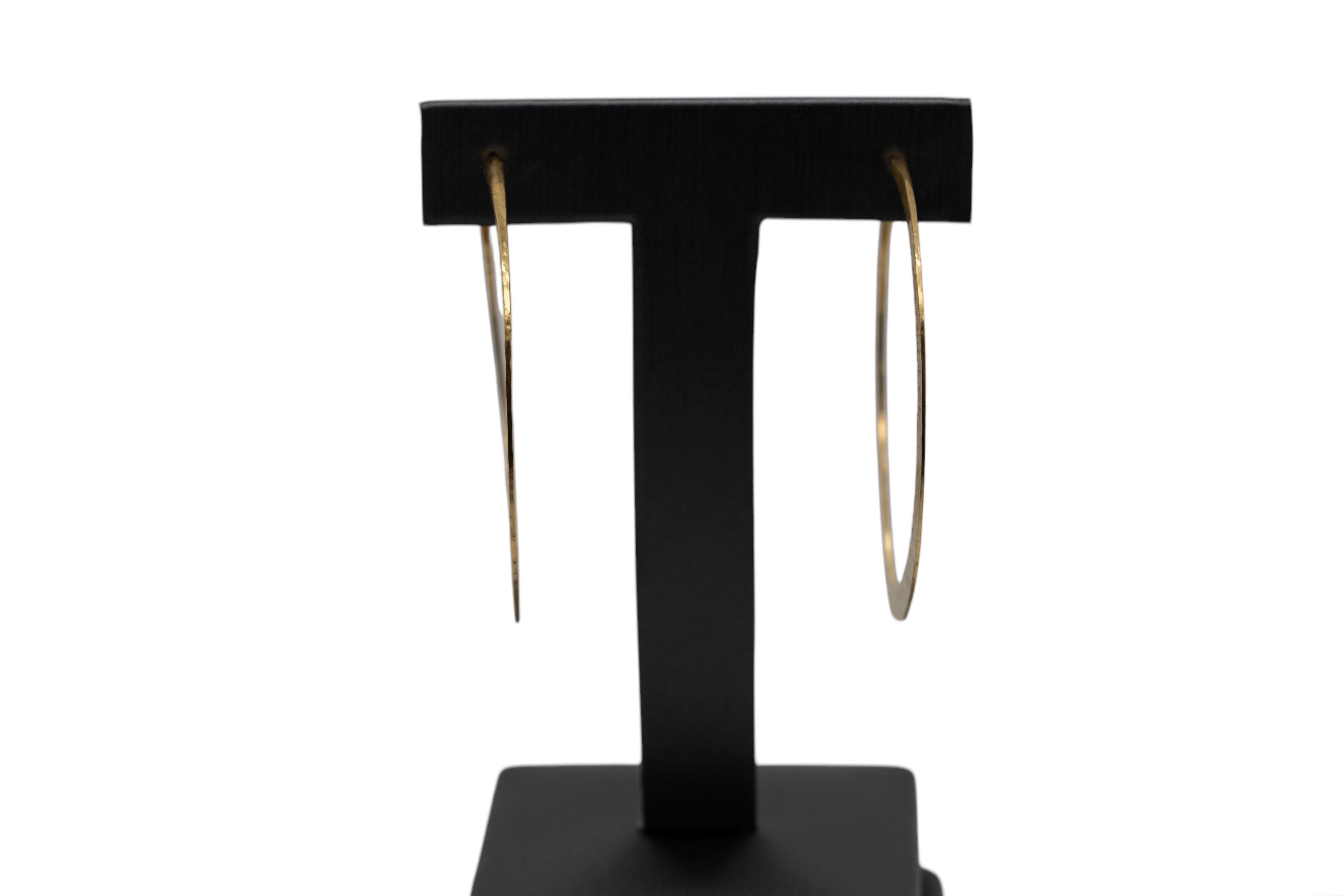 Art déco Boucles d'oreilles en or jaune 18k Hammer Boca Raton en vente