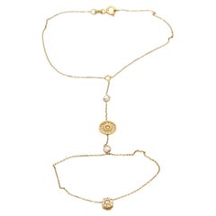 Bracciale a catena in oro giallo 18K - Bracciale d'oro per donna
