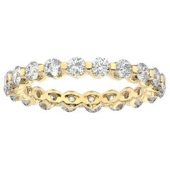 Bague d'éternité Harlow en or jaune 18 carats avec diamants (1 1/2 Ct. tw)