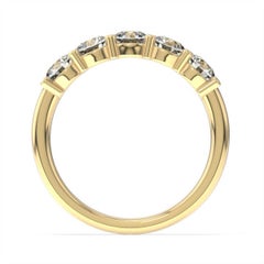 18K Yellow Gold Helena 5 Stone Diamond Ring '1 Ct. Tw'