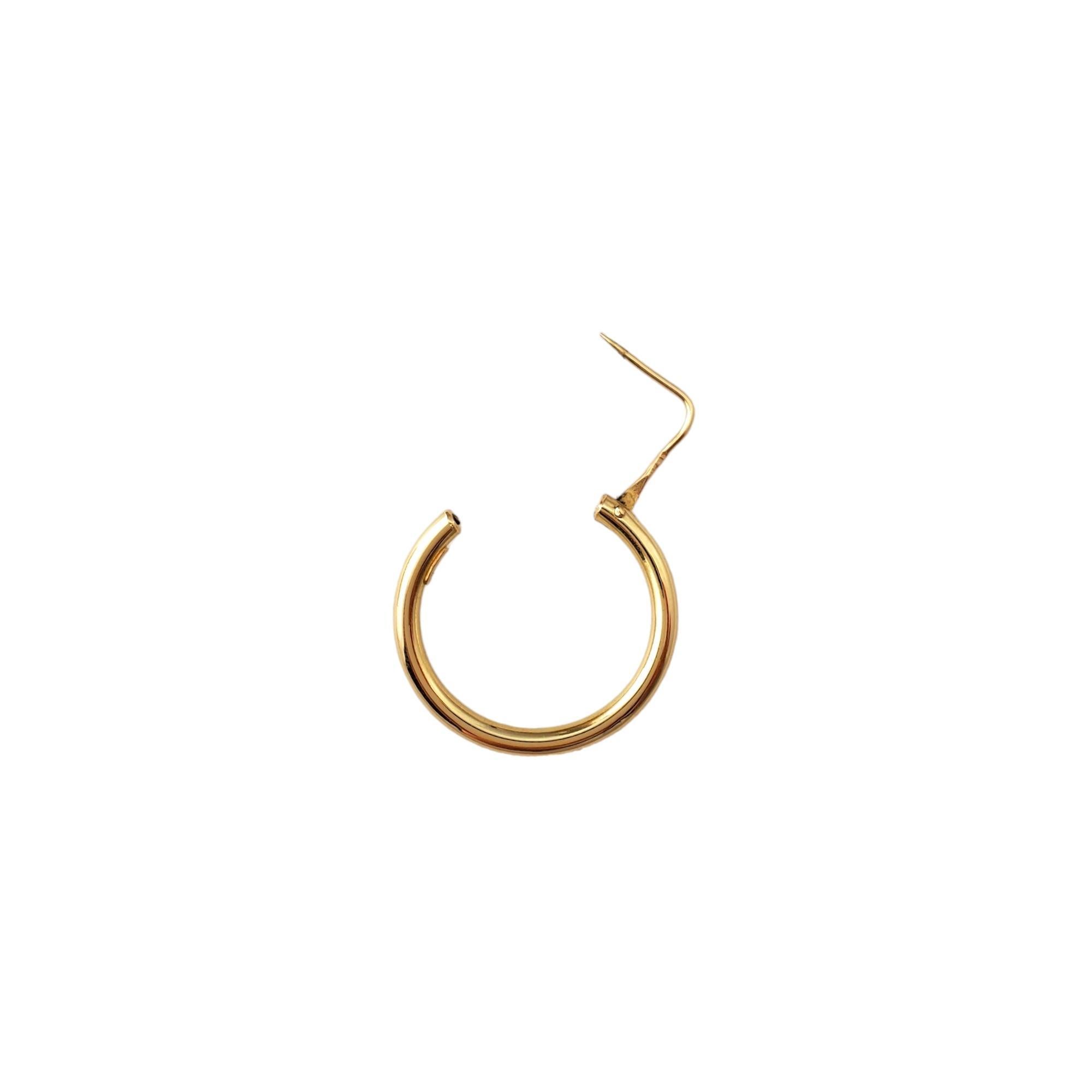 Women's 18K Yellow Gold Hoop Earrings #17188 For Sale