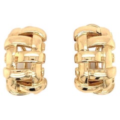 18k Yellow Gold Hoop Earrings by Tiffany & Co., circa 2002
