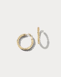 18k Yellow Gold Hoop Earrings