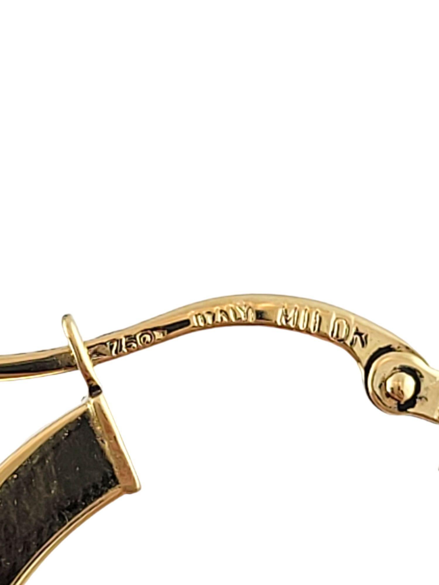 18K Gelbgold Reif-Ohrringe im Zustand „Gut“ in Washington Depot, CT