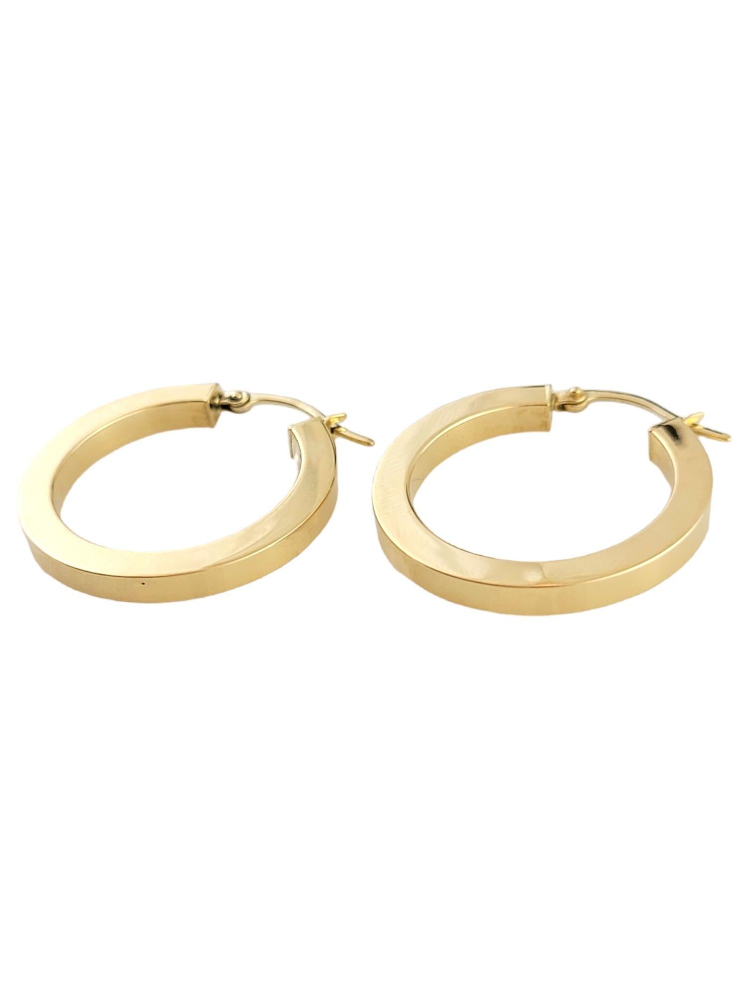 18K Gelbgold Reif-Ohrringe Damen