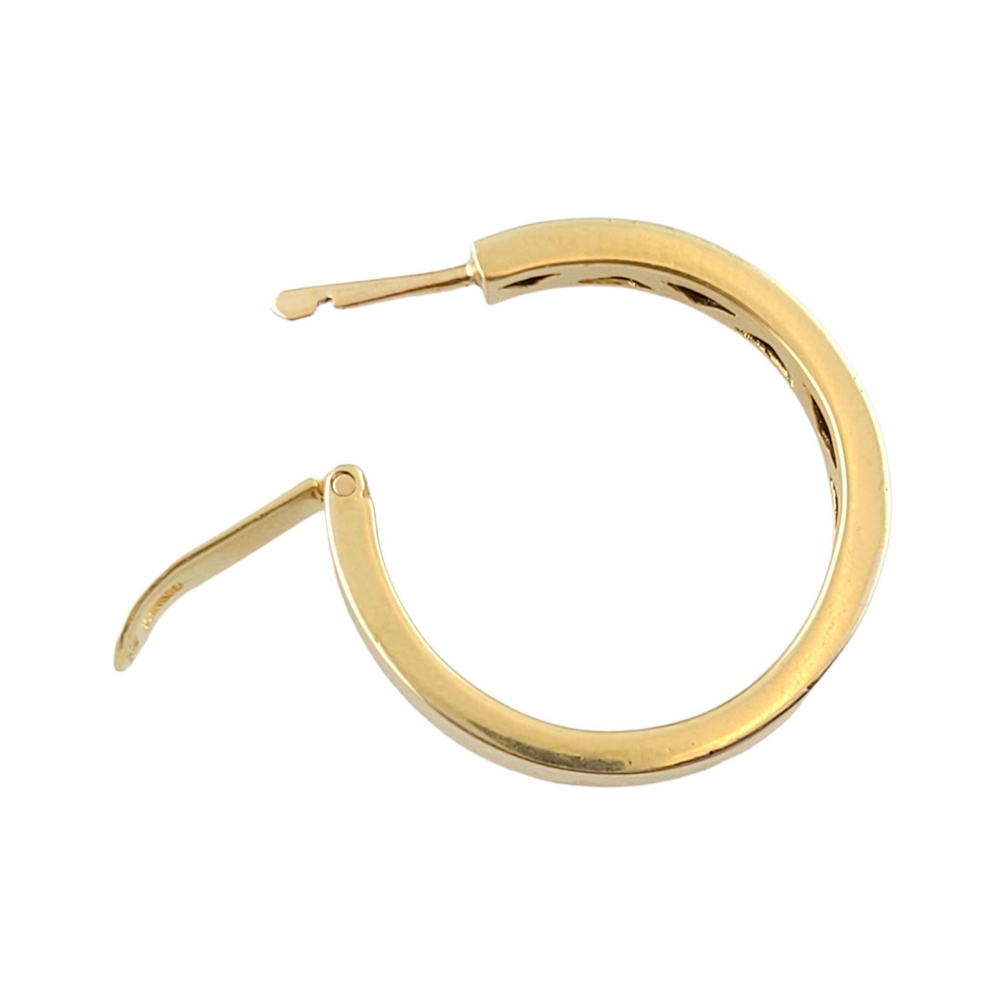 18K Yellow Gold Hoop Earrings 1