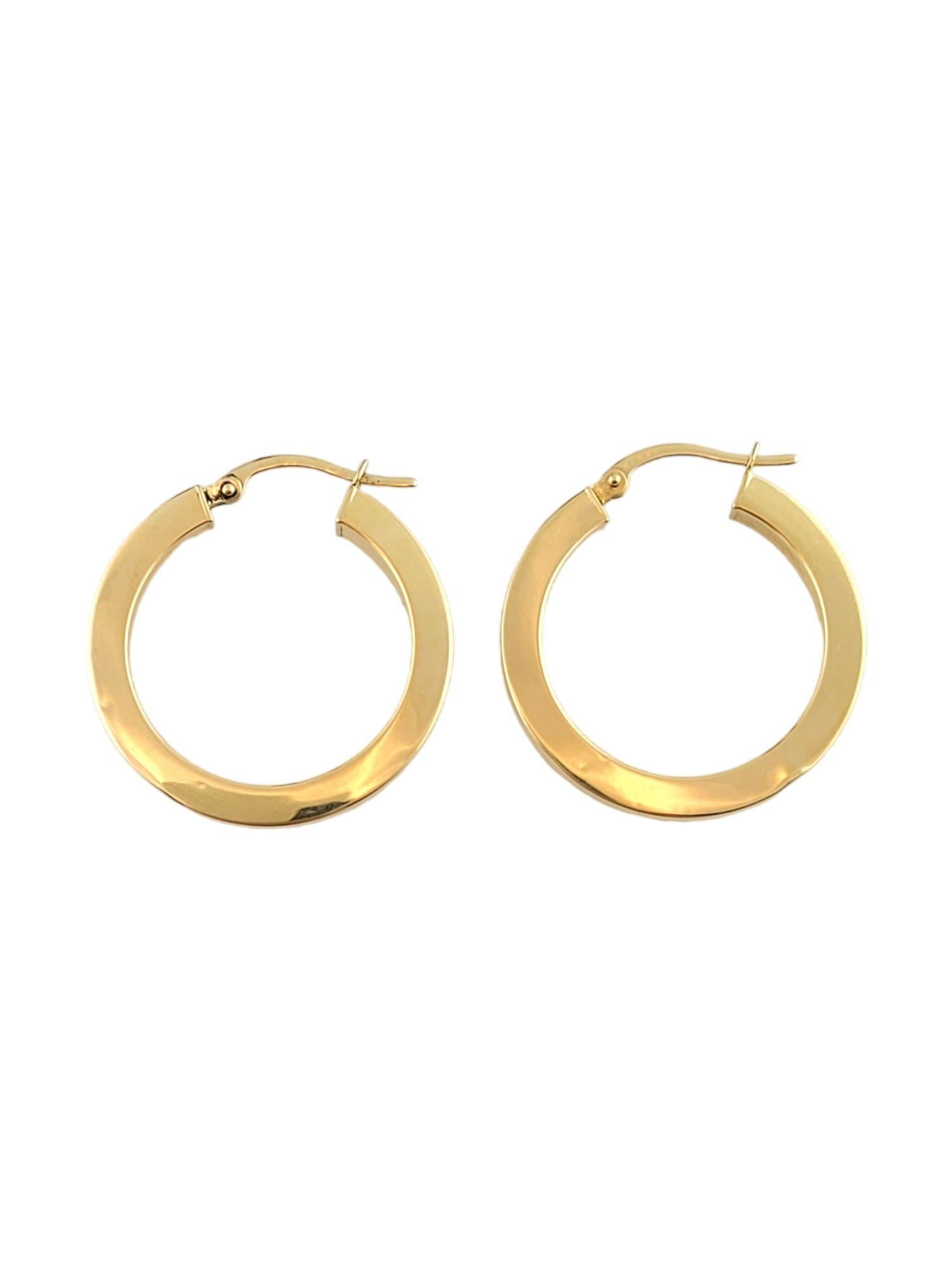 18K Gelbgold Reif-Ohrringe 1