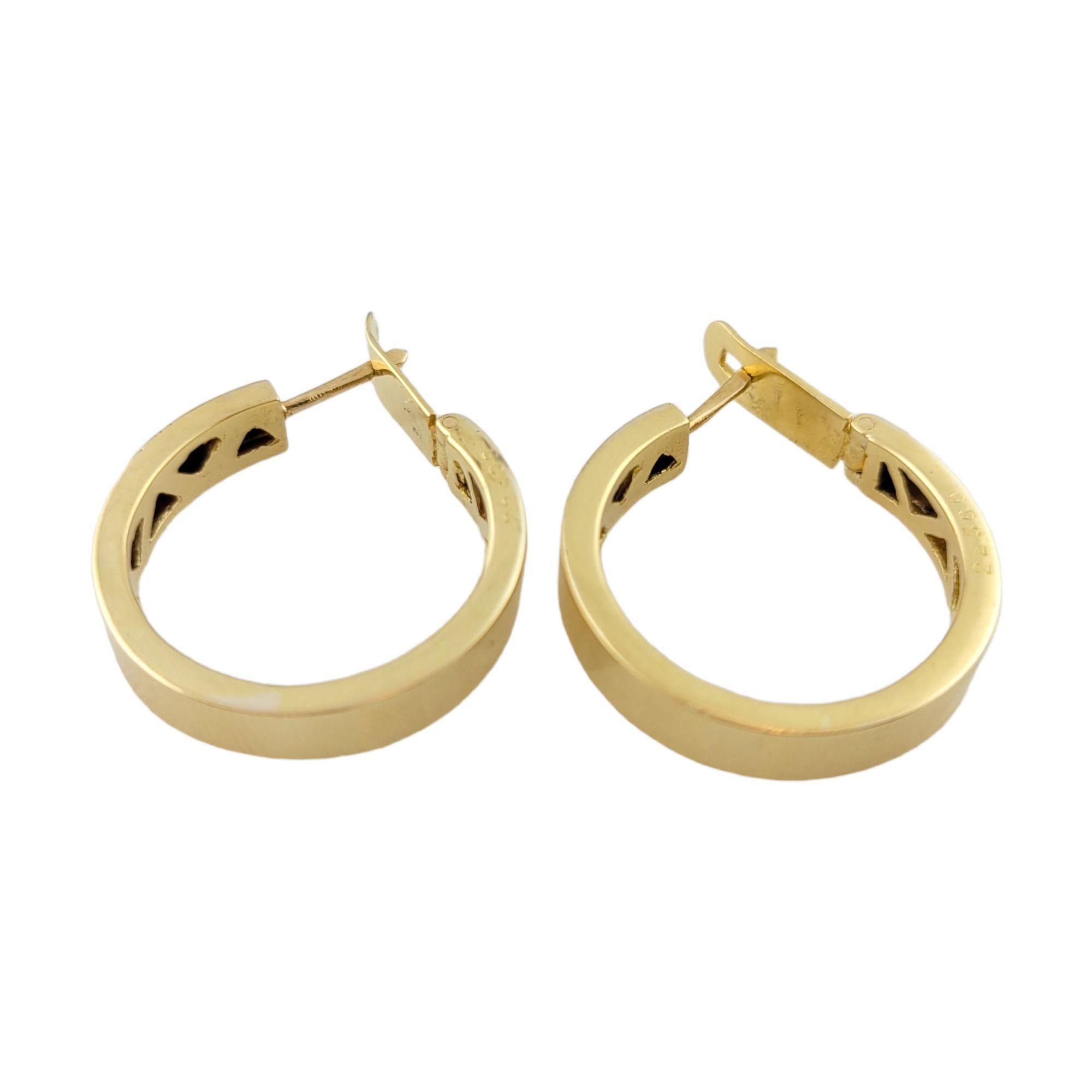 18K Yellow Gold Hoop Earrings 3