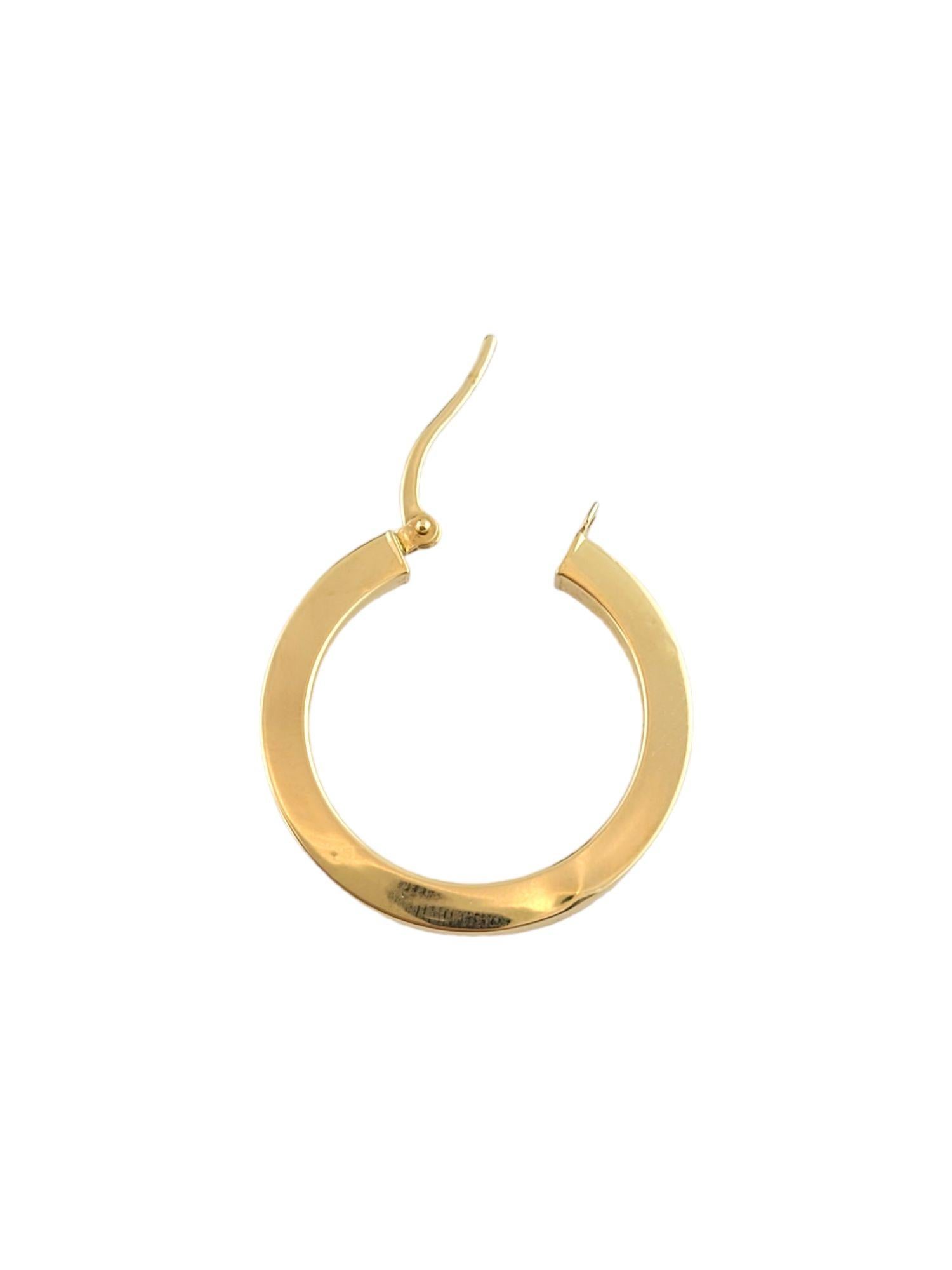 18K Gelbgold Reif-Ohrringe 4