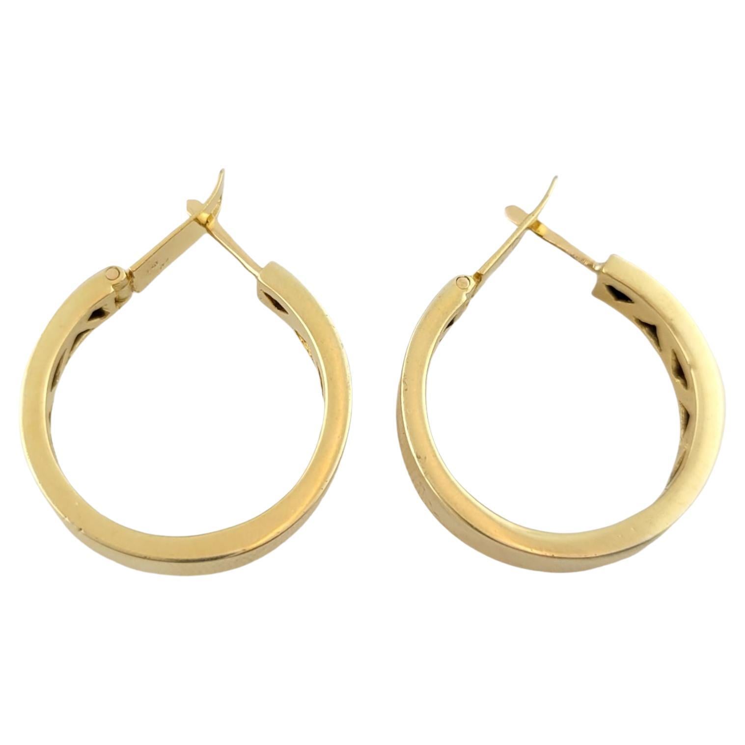 18K Yellow Gold Hoop Earrings