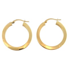 18K Gelbgold Reif-Ohrringe