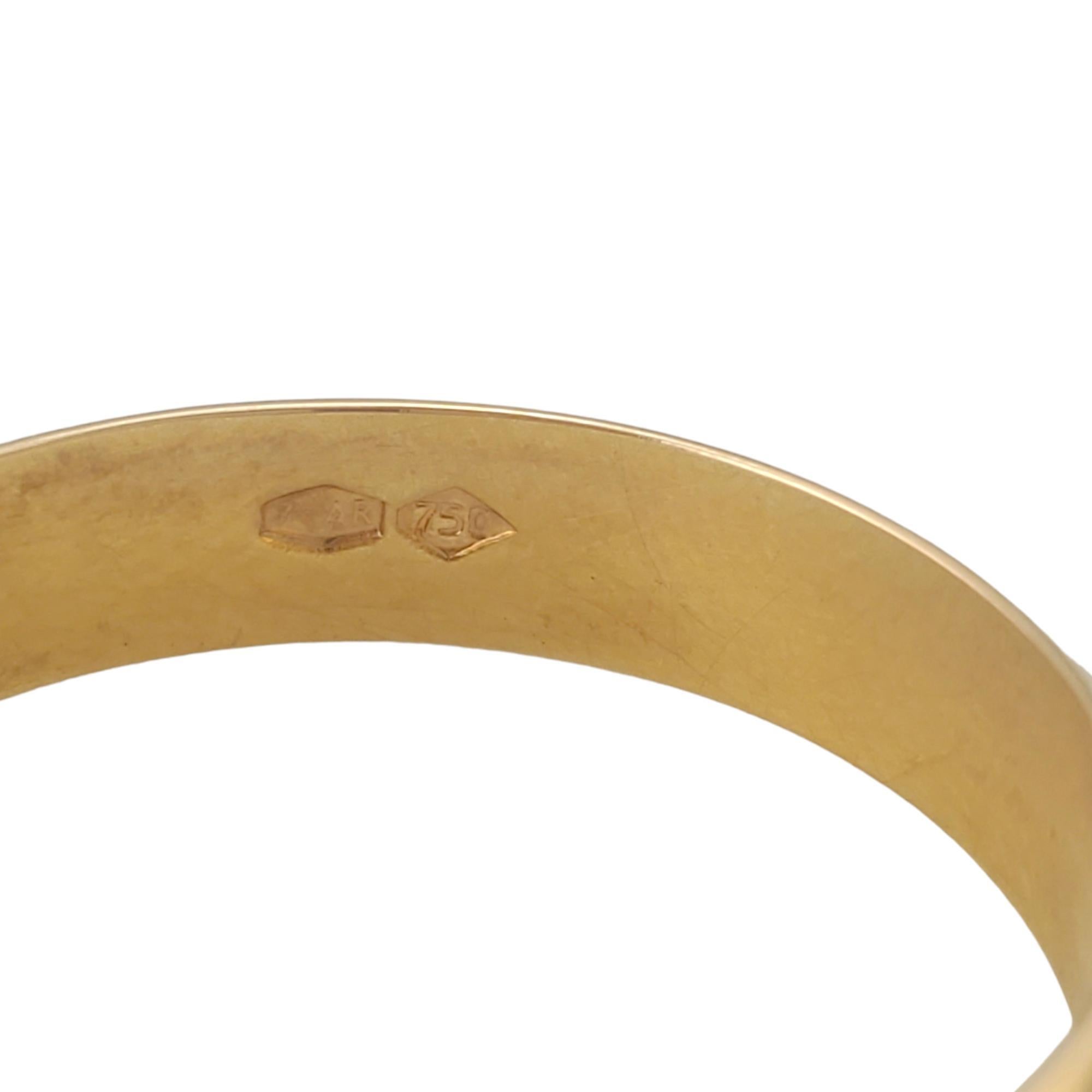 18K Yellow Gold Hoop Earrings with Scrolling Vine Design #18007 For Sale 1