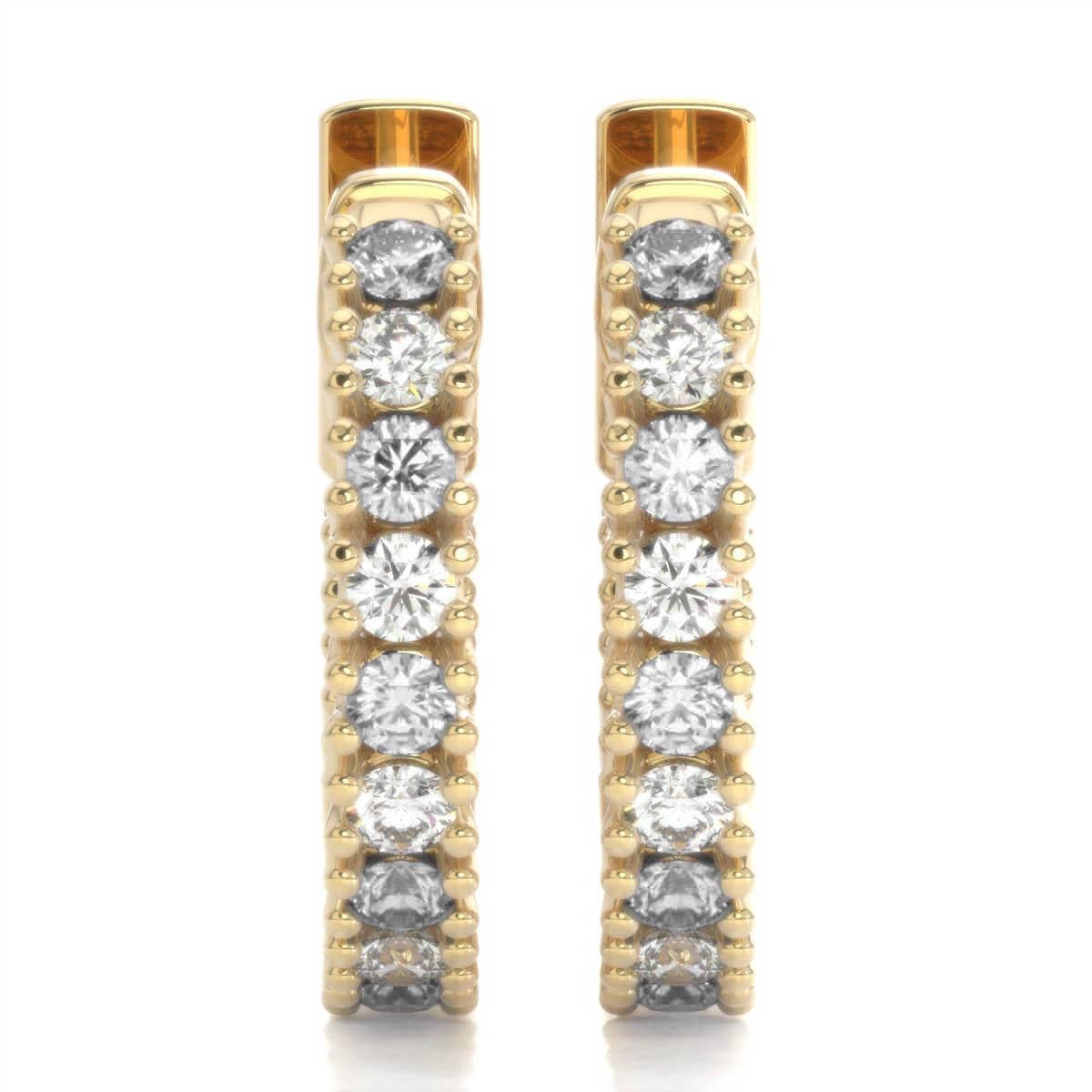 half carat diamond earings