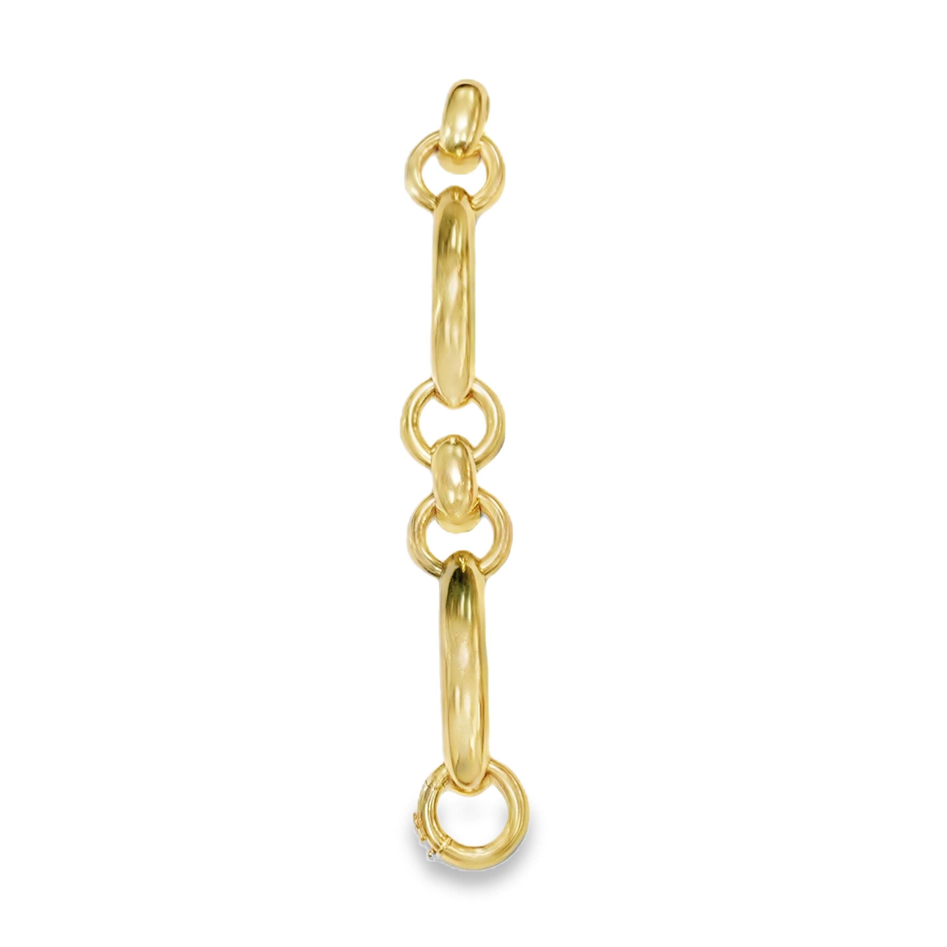 Modern 18k Yellow Gold Horse Bit Bracelet By Tiffany & Co 1970's