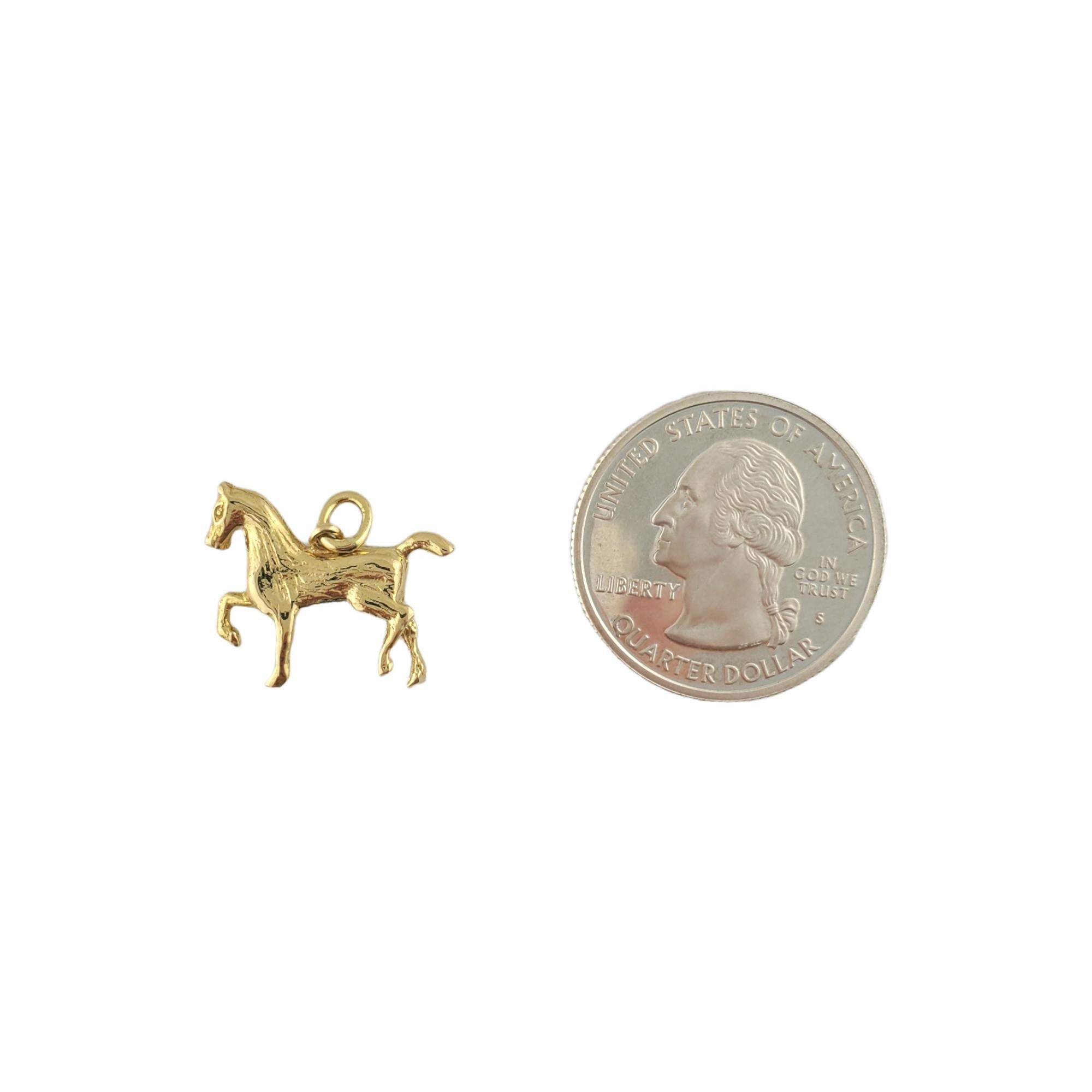 Women's 18K Yellow Gold Horse Charm #11081 For Sale