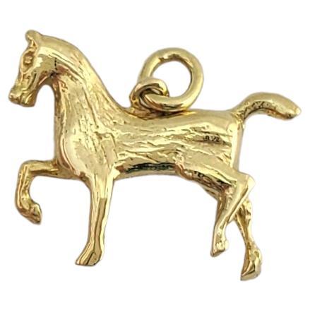 18K Yellow Gold Horse Charm #11081 For Sale