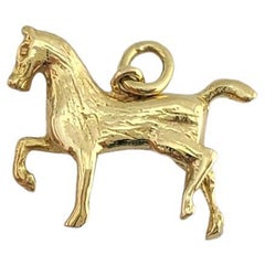 Vintage 18K Yellow Gold Horse Charm #11081