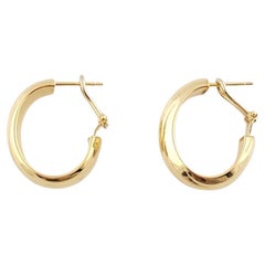 18K Yellow Gold Huggie Earrings #15868