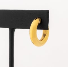 18K Yellow Gold Huggie Earrings