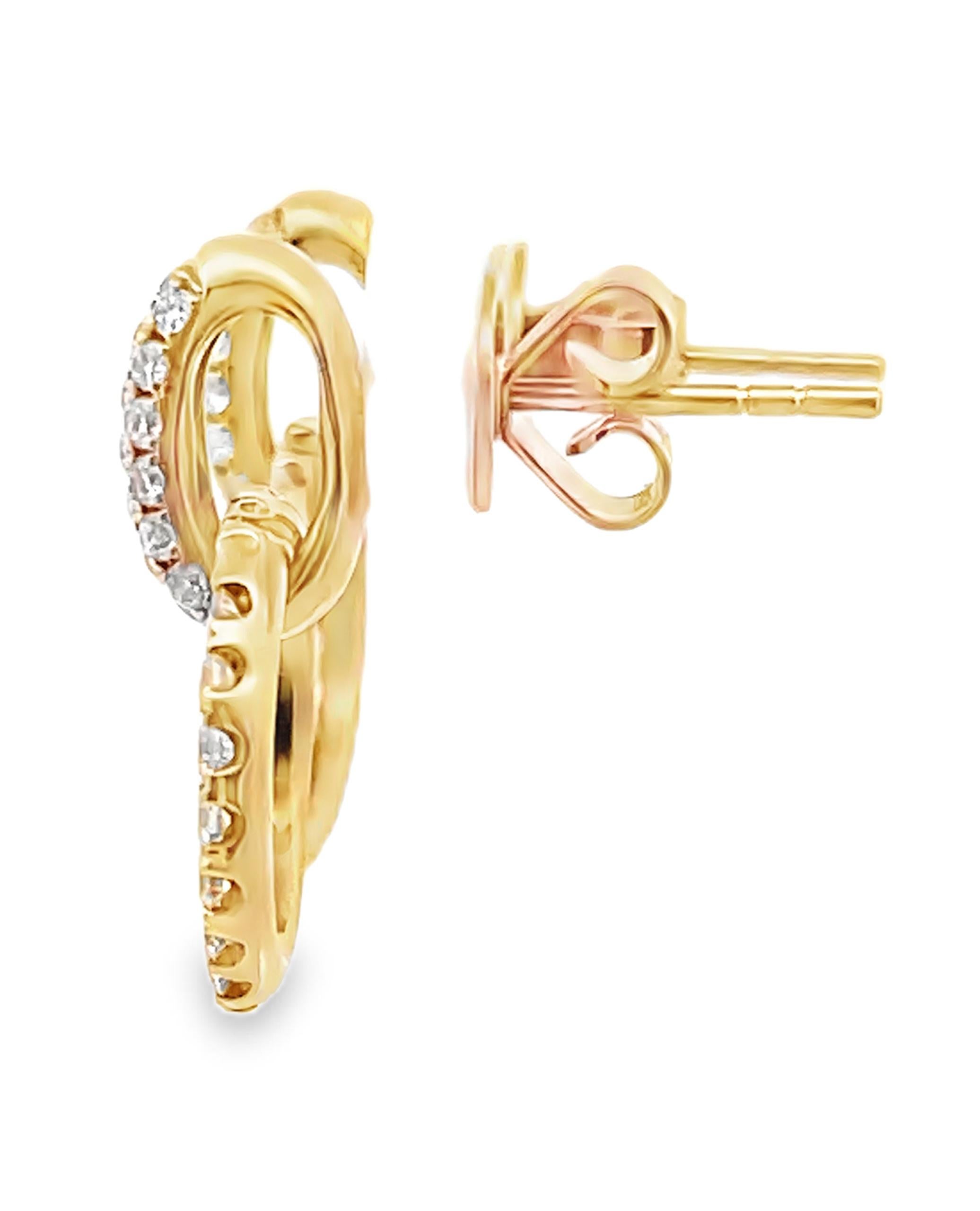 18K yellow gold interlocking 