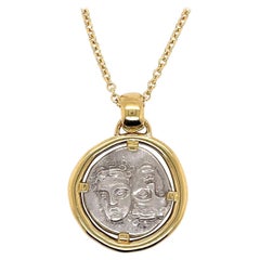 18k Yellow Gold "Istrus" 4th Century B.C. Black Sea Coin Pendant