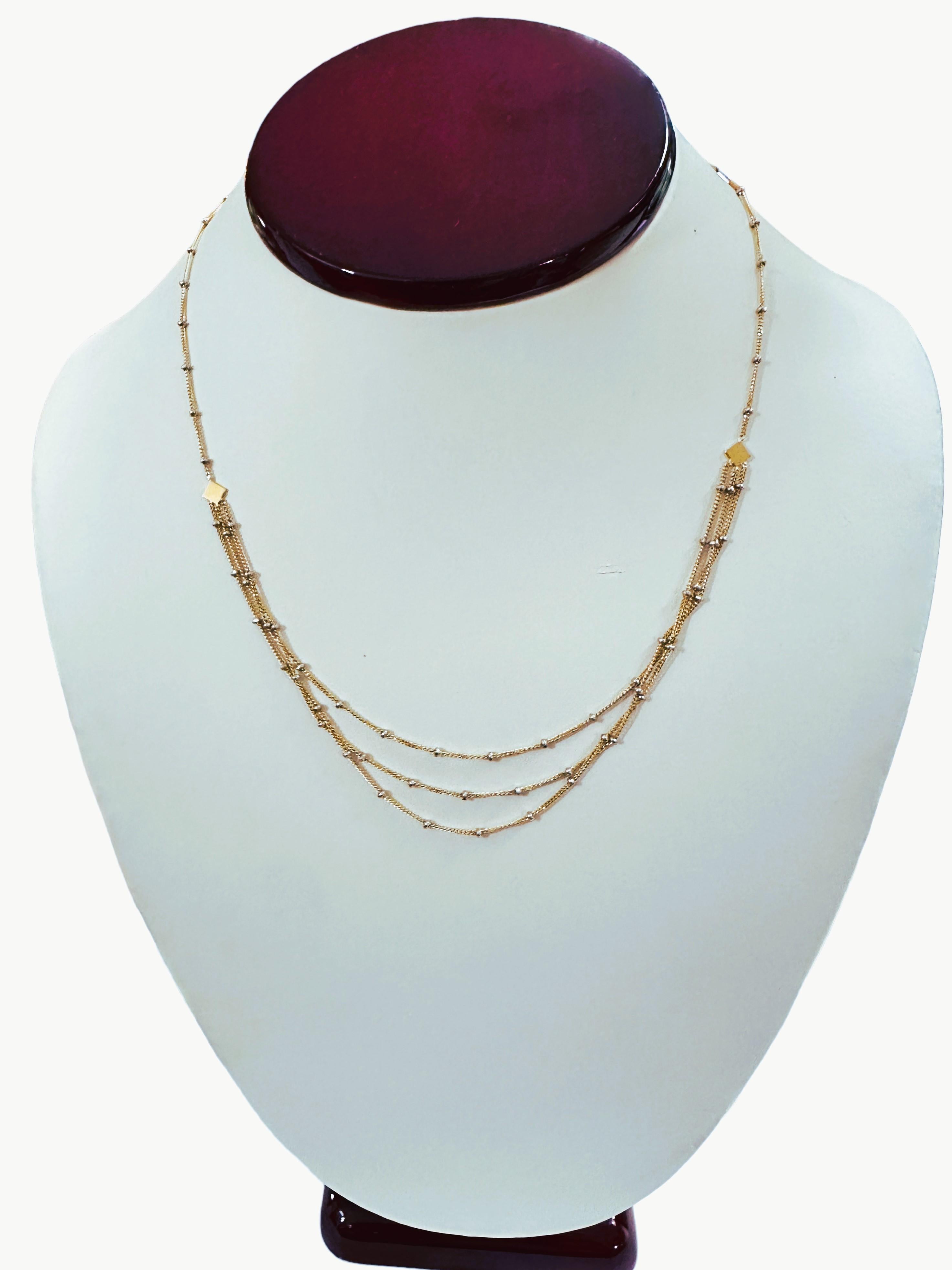 3 layer gold chain designs with weight