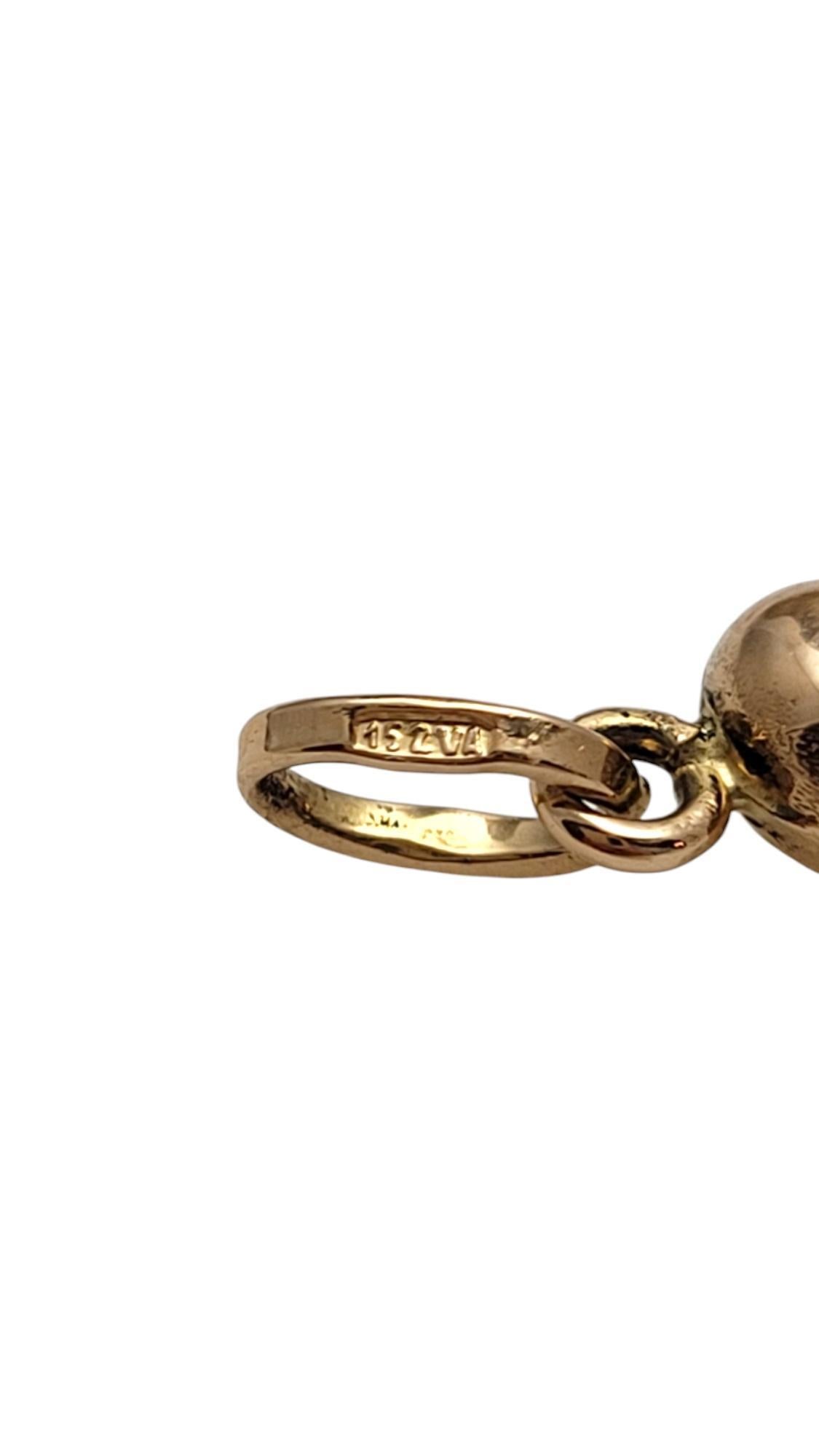 Colgante Encanto Cuerno Italiano Oro Amarillo 18K #19846 en Bueno Estado en Washington Depot, CT