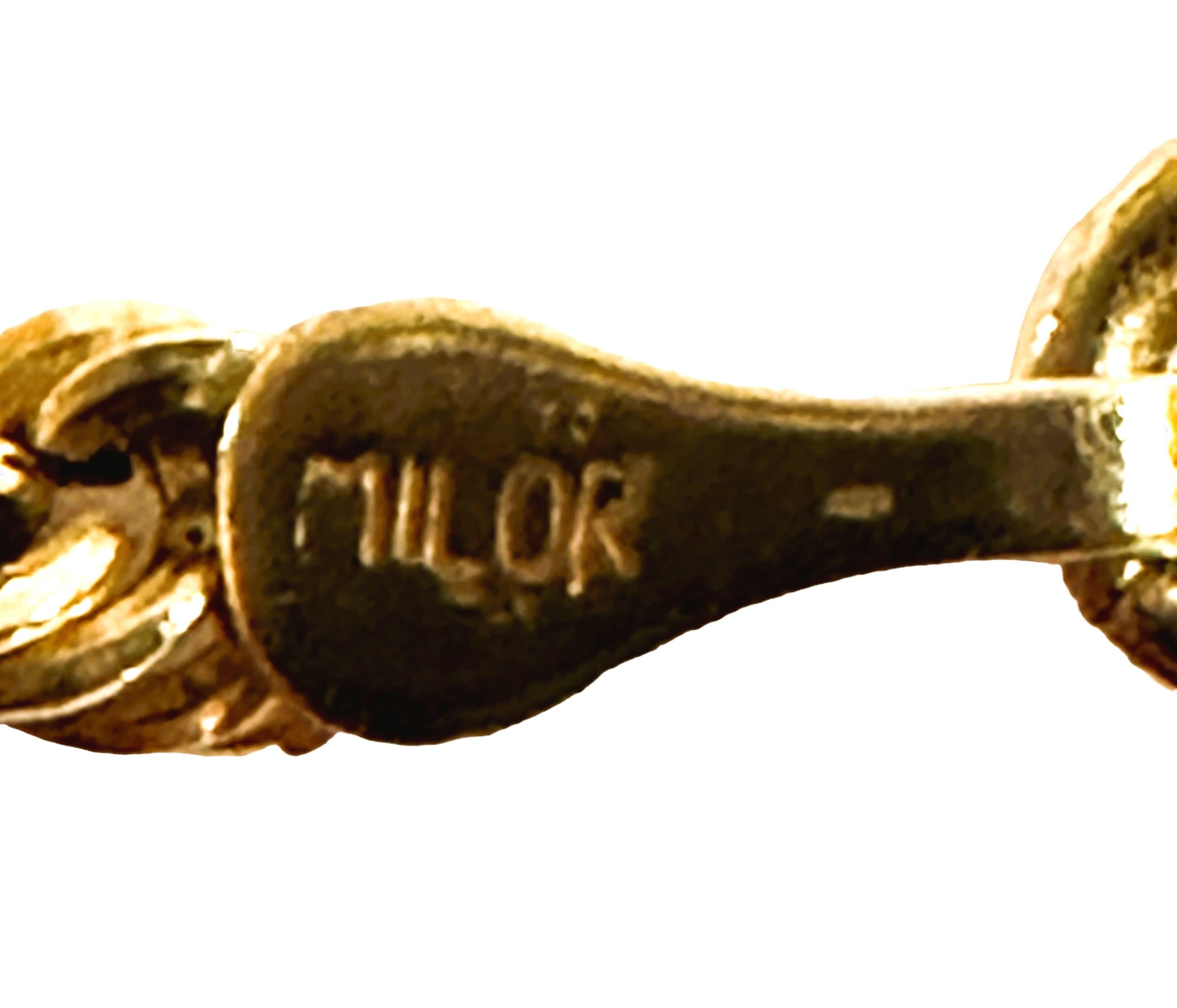 Women's 18K Yellow Gold Italian Milor Rope Chain 20 Inches 4.34 Grams