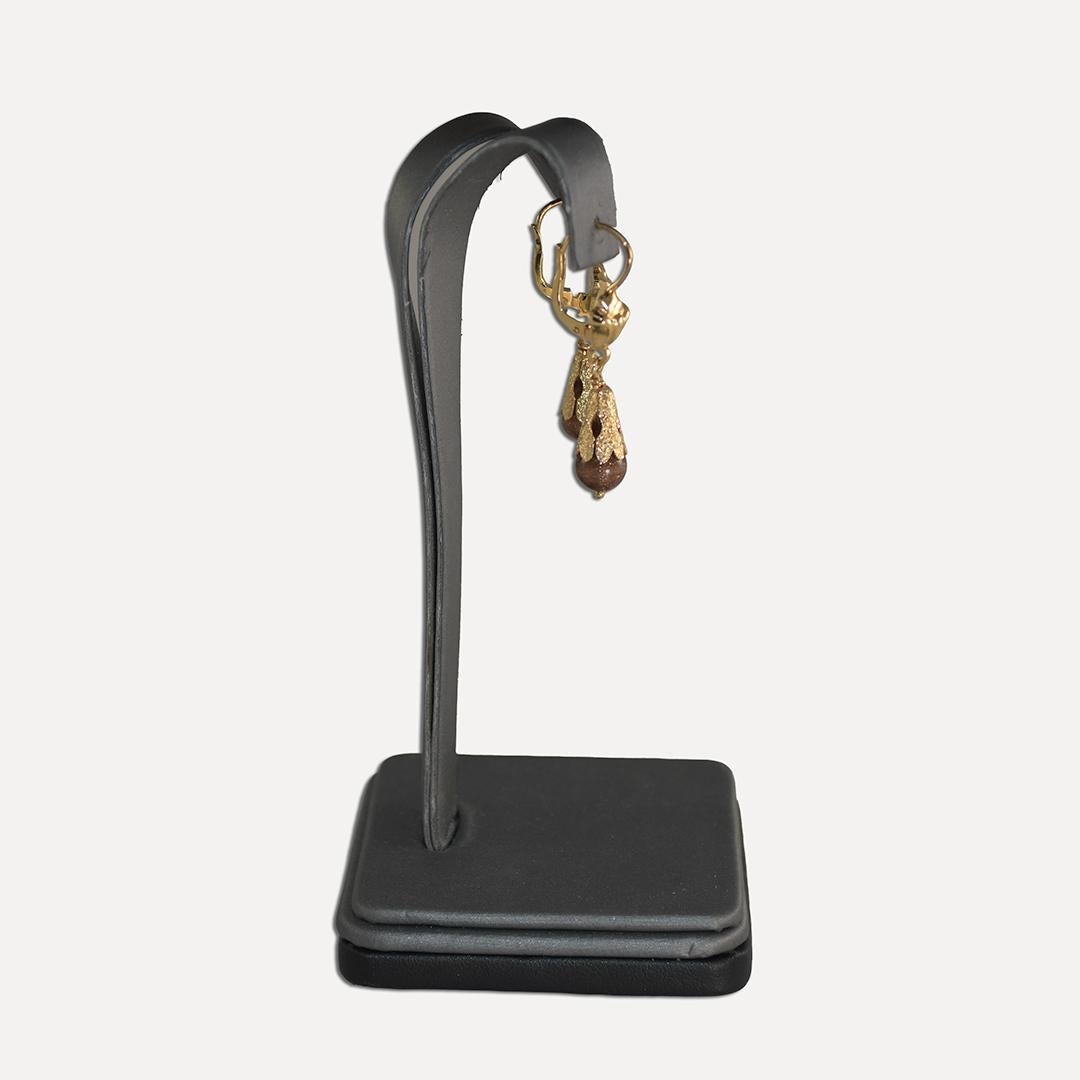 Pendientes de Piedras de Color Oro Amarillo Italia 18K 4,5g en Excelente estado para la venta en Laguna Beach, CA