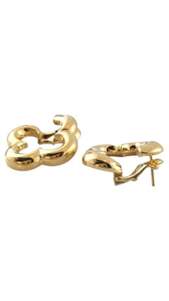 18K Yellow Gold Jean Vitale Clover Earrings #17398