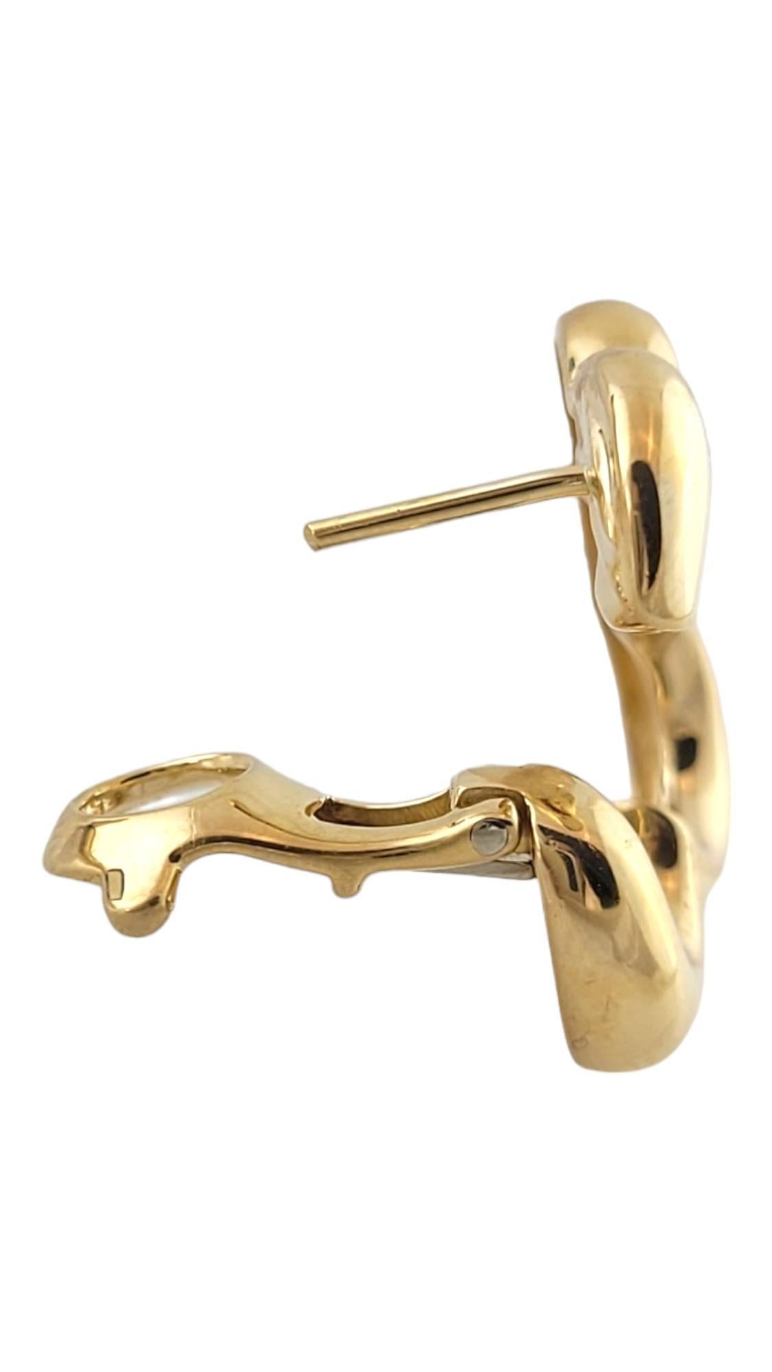 18 Karat Gelbgold Jean Vitale Kleeblatt-Ohrringe #17398 Damen