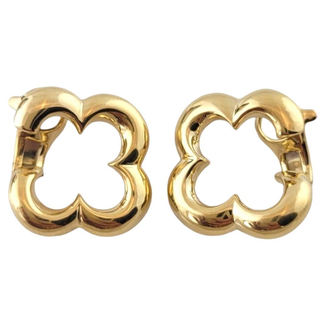 18K Yellow Gold Jean Vitale Clover Earrings #17398