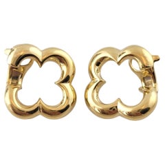 18K Yellow Gold Jean Vitale Clover Earrings #17398
