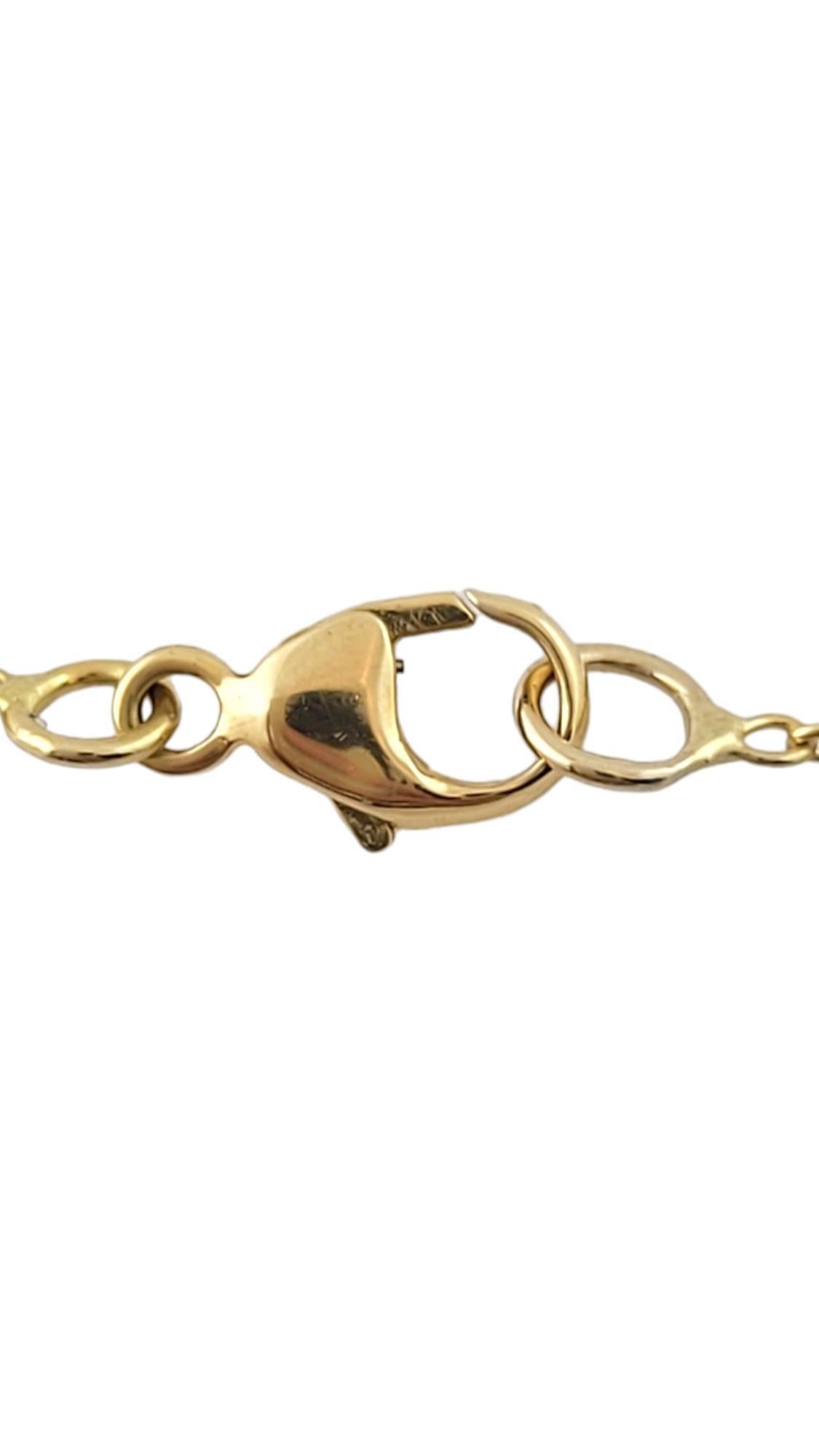 18K Yellow Gold Jean Vitale Clover Necklace #17399 For Sale 1
