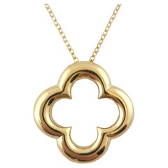 18K Yellow Gold Jean Vitale Clover Necklace #17399