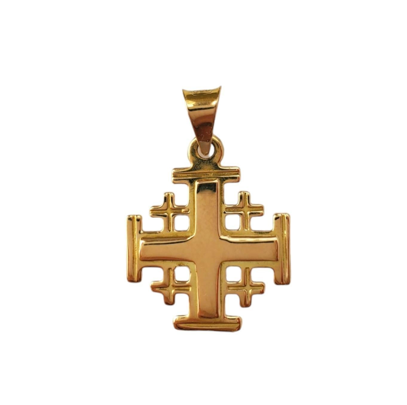 18K Yellow Gold Jerusalem Cross #16305